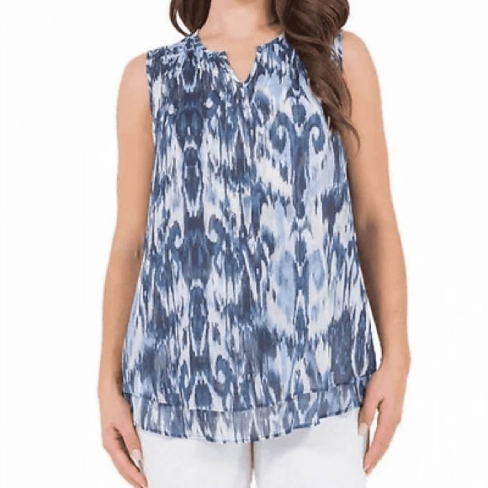 V Neck Flowy Tunic by Cristina B Women’s Size Small